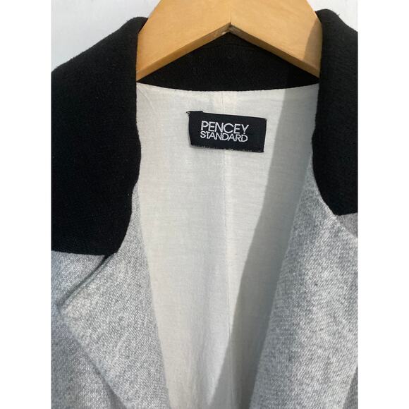 Pencey Standard knit blazer jacket women’s size S gray cotton blend comfy career - Picture 3 of 5